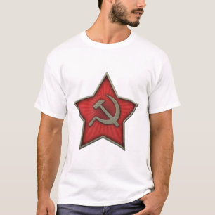 Den sovjetiska stjärnan bultar och t shirt