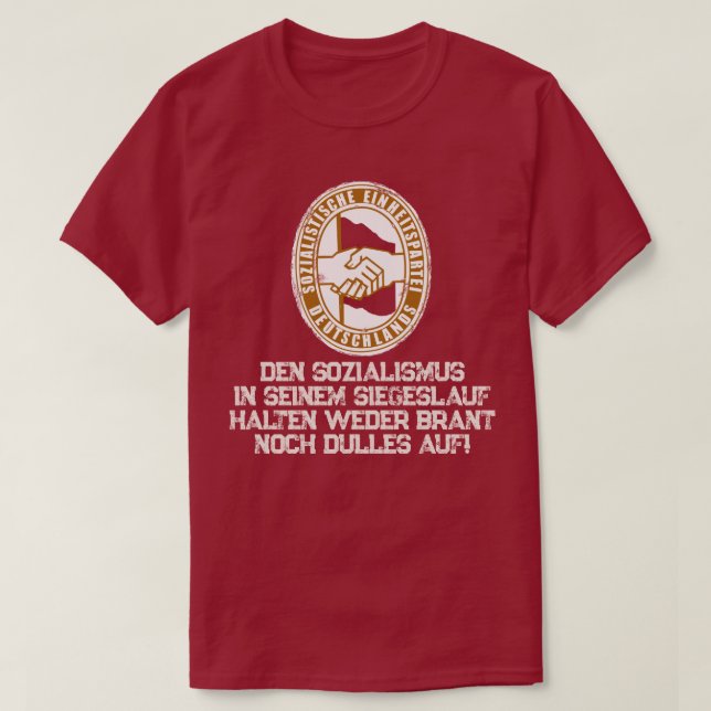 DEN SOZIALISMUS T SHIRT (Design framsida)
