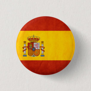 Den Spanien flagga knäppas Knapp