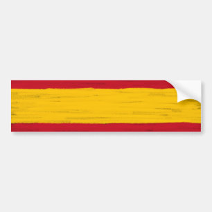 Den Spanien vaxen ritar skissad flagga Bildekal