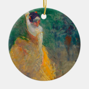Den spanska dansaren av Henri De Toulouse Lautrec Julgransprydnad Keramik