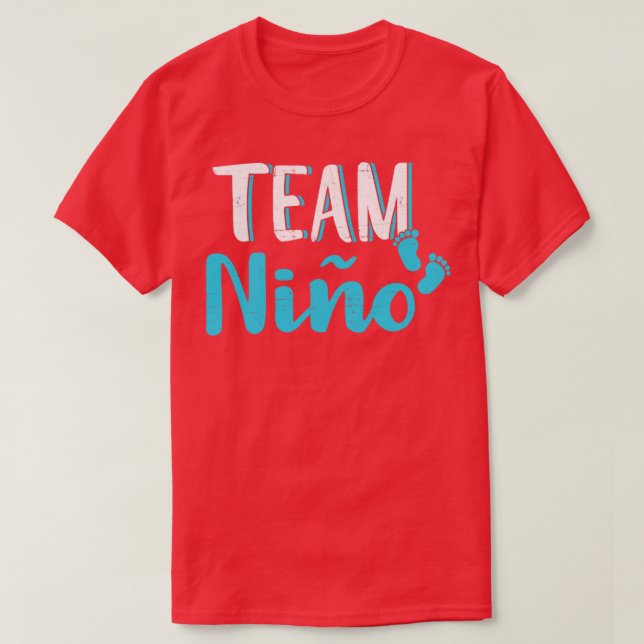 Den spanska genderna avslöjar team nio-boymexican  t shirt (Design framsida)