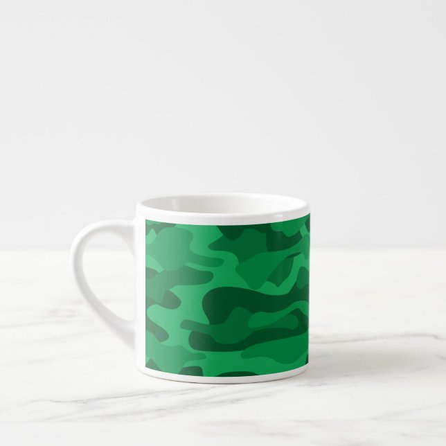 Den spanska Grönten Monocolor Camo Espressomugg (Vänster)