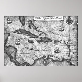 Den spanska huvudarbetsytan poster