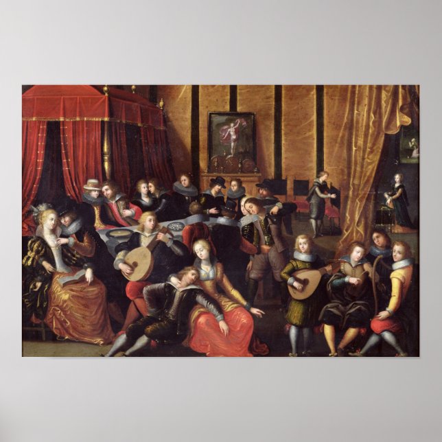 Den spanska konserten, eller läktarresten poster (Framsidan)