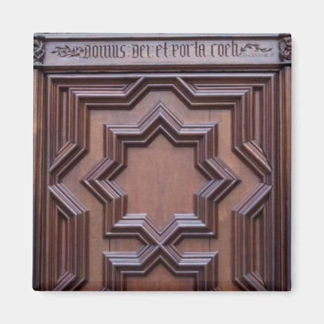 Den spanska kyrkans dörrhus Gatewayen till himlen Magnet (Framsidan)