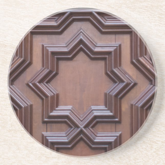 Den spanska kyrkans dörrhus Gatewayen till himlen Underlägg Sandsten (Framsidan)