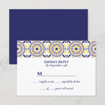 Den spanska marinens Gult Tile Mediterranean bröll