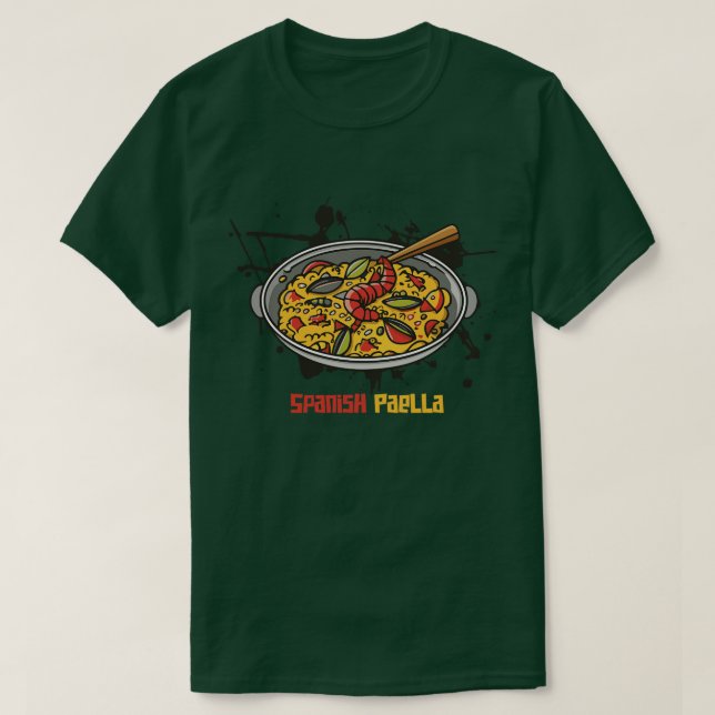 Den spanska paella-dagen mars t shirt (Design framsida)
