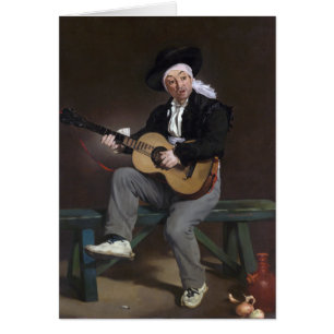 Den spanska sångaren - Édouard Manet Hälsningskort