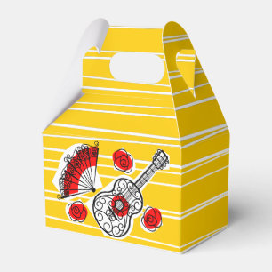 Den spanska souvenirfavören boxas presentaskar