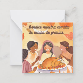 Den spanska thanksgivingens bön anteckningskort