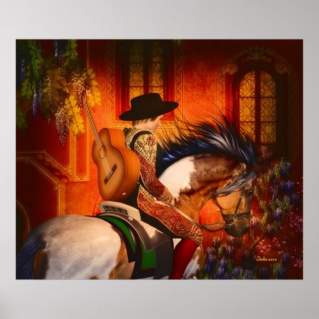 Den spanske sångaren poster från 14.95 (Framsidan)