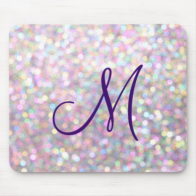 Den Sparkly Monogrammusen vadderar Musmatta (Framsidan)