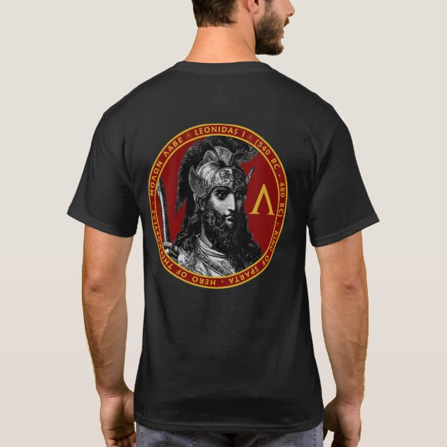 Den spartanska kungen Leonidas förseglar jag T Shirt (Baksida)