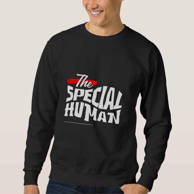 Den Speciella humanistiska T-Shirt-konstruktionen Lång Ärmad Tröja (Framsida)