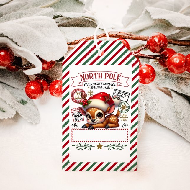 Den Speciella julleveransen från tomten Presentetikett (Skapare uppladdad)