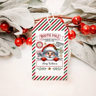Den Speciella julleveransen från tomten Presentetikett