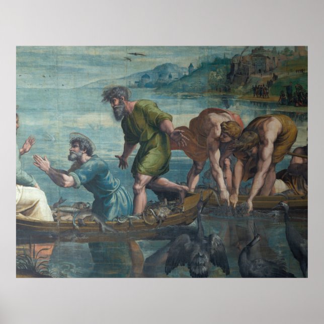 Den spegelartade fiskfångsten poster (Framsidan)