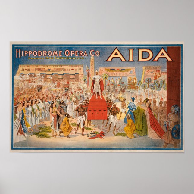 Den spektakel Aida-teatraliska Poster (Framsidan)