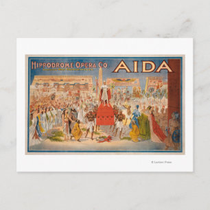 Den spektakel Aida-teatraliska Poster Vykort