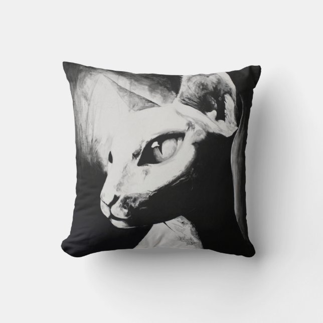 Den Sphynx-katt Ursprunglig Konst Kuddvar Kudde (Framsida)