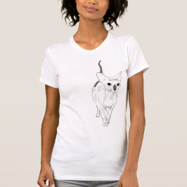 Den Sphynx katten skissar utslagsplatsen T-shirt