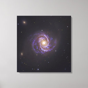 Den spiral galaxen M100 och Supernova SN2006X Canvastryck