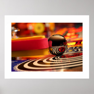 Den spiral Pinballaffischen Poster