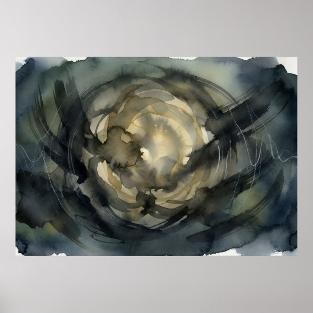 Den spirala boplatsen av tystnad som blir väggkons poster (Framsidan)