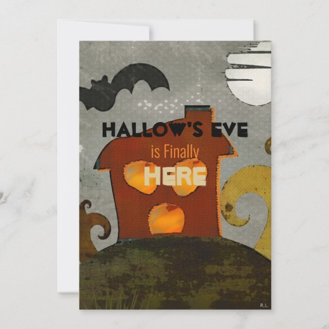 Den spöklika folkkonsten anteckningskort (Framsida)