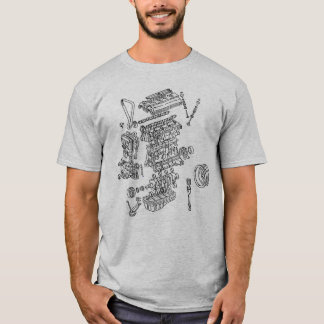 Den sprängda Toyota Corolla MR2 motorn beskådar T Shirt
