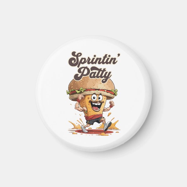 Den Springande Cheeseburgaren Magnet (Framsidan)