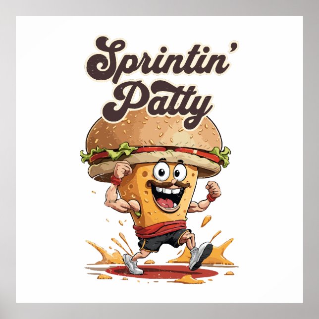 Den Springande Cheeseburgaren Poster (Framsidan)