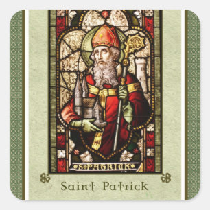 Den St Patrick St Patrick dagen kvadrerar Fyrkantigt Klistermärke