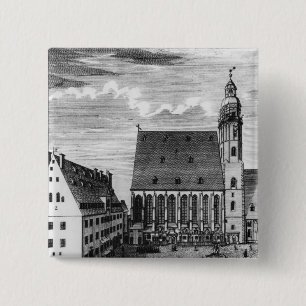 Den St Thomas kyrkan och skolar i Leipzig, 1723 Knapp
