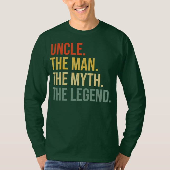 Den stackare farbror mannen, myten, legend  t shirt (Framsida)