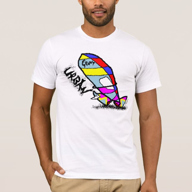 Den stads- grymtningen seglar tee shirt (Framsida)