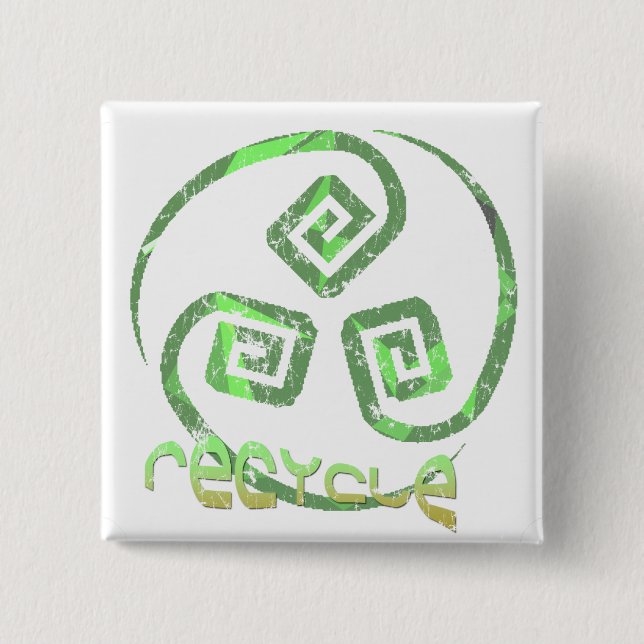 Den stam- återvinnan knäppas knapp (Framsida)