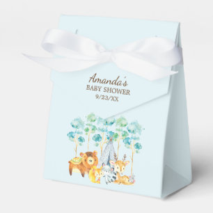 Den stam- favören för skogsmarkdjurbaby shower presentaskar