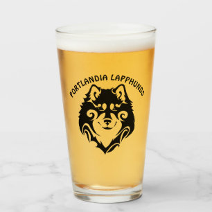 Den STAM- FINSKAN LAPPHUND   skräddarsy text Glaskopp