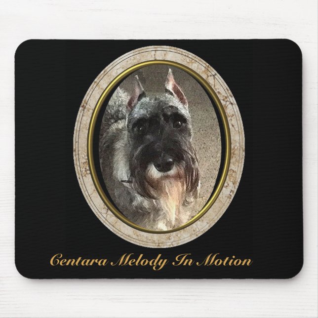 Den standarda Schnauzermusen vadderar Musmatta (Framsidan)