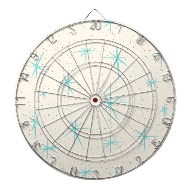Den Starbursts för utrymmeålderturkos pilen stiger Darttavla (Framsidan)