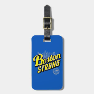 Den starka Boston staden minns på blått Bagagebricka