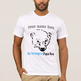den starkaste björn i pappa, fars dag-gåva t shirt