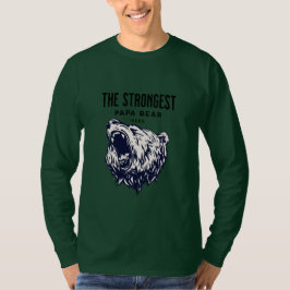 Den starkaste Pappa-björnen, Fars dag personalize T Shirt