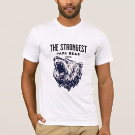 Den starkaste Pappa-björnen, Fars dag personalize T Shirt