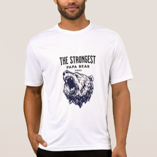 Den starkaste Pappa-björnen, Fars dag personalize T Shirt