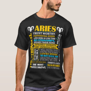 Den starkaste Professionellen Kisser Aries Zodiac  T-shirt
