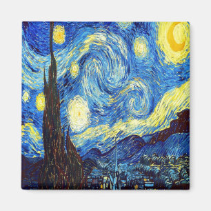 Den Starry natten av Vincent Van Gogh 1889 Magnet